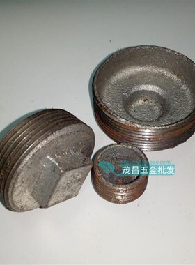管堵外丝堵头 丝堵4分6分1寸消防管喷淋管试压封头螺纹管堵65-100