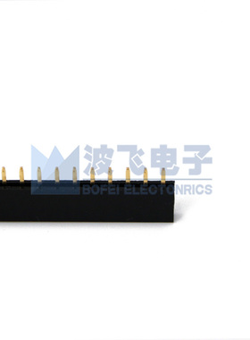 2.54mm间距 单排母 塑高5.7MM 矮双排母座 插针母座 直插件连接器
