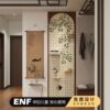 Hole board storage rack entry entrance wabi-sabi wind tunnel board solid wood hole board shape wall wooden hole board
