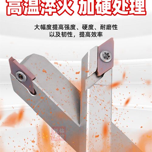 数控车床走心机割槽刀杆CTPR/L 外圆槽刀外径切断车刀杆切槽刀片 - 图1