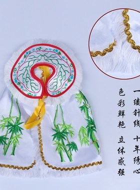 七爷八爷神袍摆件 黑白无常手工布质摆件 新古典风格神明披袍