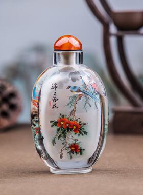 衡水内画鼻烟壶纯手工绘画摆件送礼出国送老外领导商务生日礼物