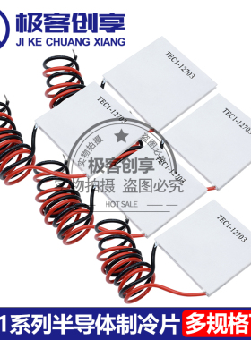 12V半导体制冷片TEC1-12706全套小空调饮水机diy散热套件制冷器
