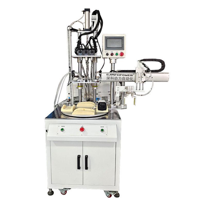 Turntable multi-head fully automatic screw locking machine surveillance camera multi-axis automatic screw driving machine automatic blanking