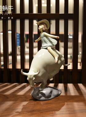 蓝色蜗牛 梦影少女-一起飞 摆件电视柜客厅酒柜样板间家居装饰品