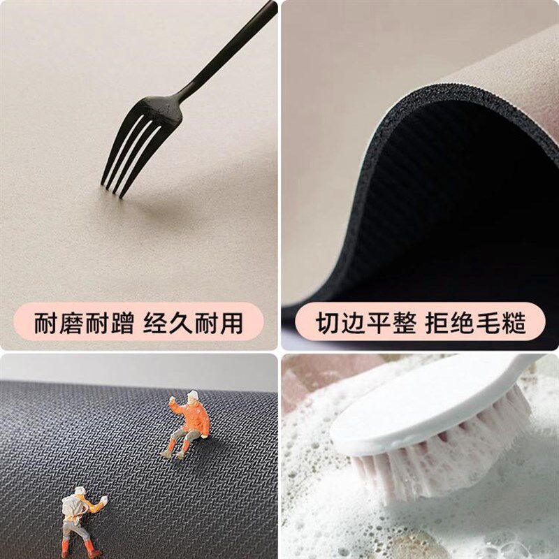 Cartoon kitchen floor mat long diatom mud wipeable no-wash absorbent carpet non-slip foot mat bathroom door mat