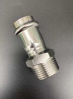 304双卡压式外丝直接水管配件接头穿线管薄壁不锈钢卡压管件大全