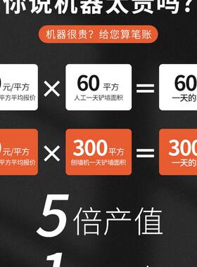 刨墙机铲墙铲腻子神器电动无尘铲墙皮打磨机墙面水泥除白灰铲墙机