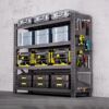 Shelf rack multi-layer storage warehouse heavy-duty super load-bearing storage hole board basement iron frame balcony PD