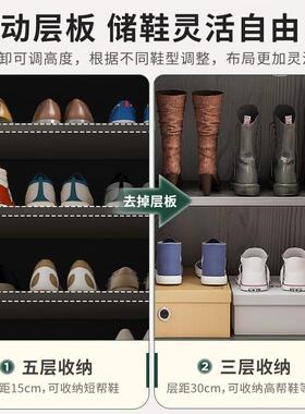 鞋柜家用门口大容量置物玄关柜北欧阳台收纳储物柜门外简易鞋架子