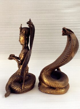 飞龙纯铜蟒蛇真身柳家铜像家居工艺品摆件