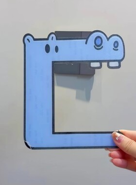 创意鳄鱼儿童房开关贴插座保护