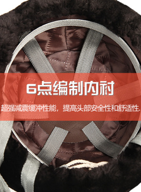 冬季棉安全帽加绒加厚防寒工地头盔防砸劳保保暖护耳施工雷锋帽子