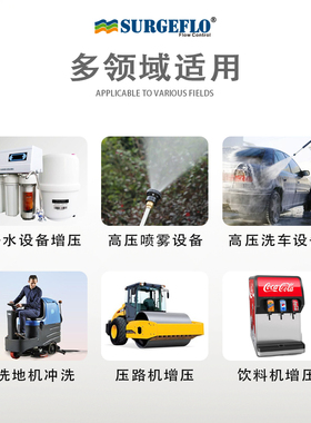 DP-160高压力隔膜水泵12v24v小型电动净水喷雾器增加压路清洗车机