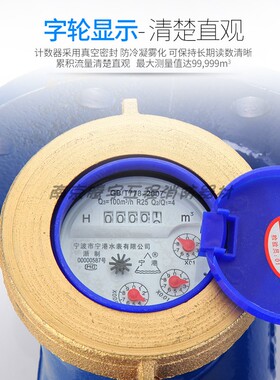 水平法兰机械螺翼水表工业水泵宁波旋翼式数字50口径水表