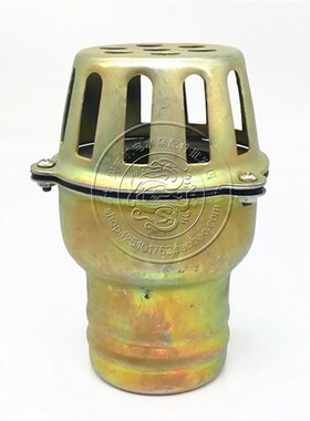 自吸水泵底阀止回阀单向过滤网铁皮笼头软管铁皮笼头1.5寸3/4寸