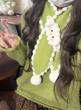 小羊围巾！软fufu亲肤DIY编织