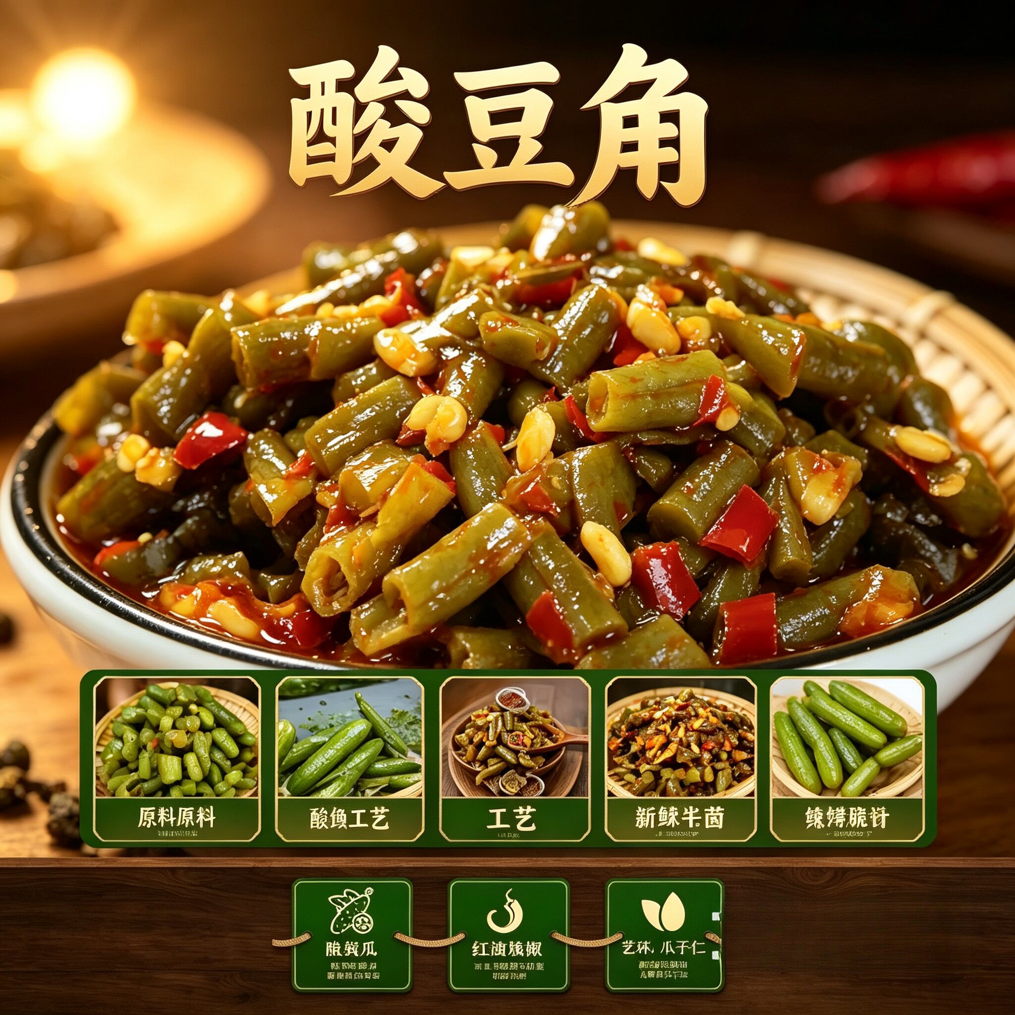 菜天需腌黄瓜嘎嘣脆萝卜干咸菜下饭菜酸豆角脆爽早餐配菜开盖即食