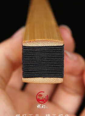 甄选9QXC精工玉竹折扇绢布洒金空白扇面防撕防水文玩扇子女式古风