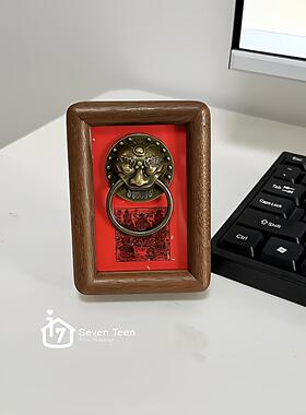 门神冰箱贴家用入户门磁吸装饰贴春节过年乔迁之喜门铃新年小礼物