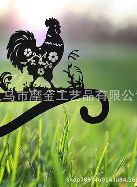 亚马逊吊篮挂钩悬挂式动物支架挂钩金属铁艺装饰侏儒动物剪影