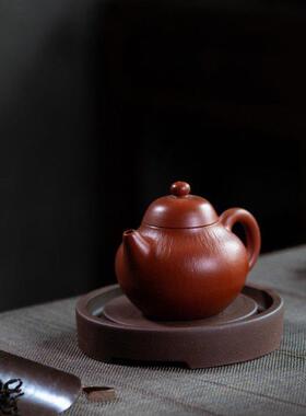 原矿紫砂壶承壶垫手工干泡盘工艺品茶具茶道配件茶宠摆件创意底座