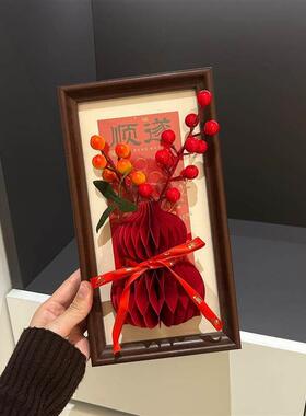 新年摆件葫芦客厅装饰品马年入户玄关装饰摆件治愈情绪房间布置