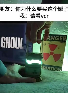 核反应堆小夜灯桌面装饰摆件创意手提灯笼氛围灯树脂微型核能装置