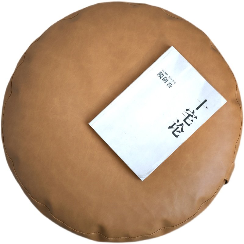 Leather floor cushion Japanese futon lazy cushion tatami mat Nordic bay window thickened seat post no wash
