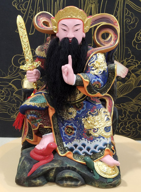 木当山真武大帝香樟武雕神像供奉道天玄教上帝玄武祖师爷真武祖师