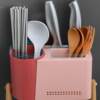 Chopstick basket wall-mounted chopstick tube household multi-functional chopstick cage wall-mounted drain chopstick storage rack plastic kitchen chopsticks