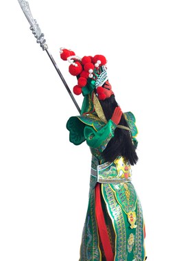 北京京剧风手工绢人娃娃 穆桂英主题中国风礼品唐人坊出品