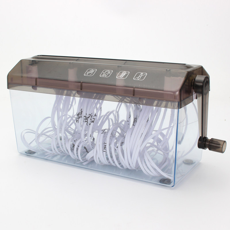 Manual shredder paper 4 mini household hand shredder small office shredder desktop strip shredder