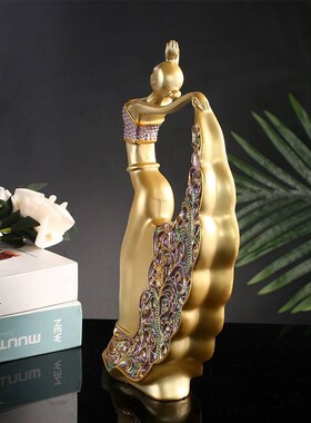 欧式舞女树脂工艺品小摆件创意家居饰品生品结婚礼日轻件摆奢供应