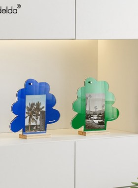 Mandelda入户相饰创意时钟摆件家居客厅电视柜桌面玄框创意装关品