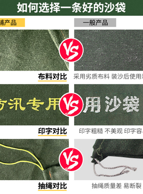 含沙沙袋防洪防汛加厚帆布消防专用沙带堵水吸水膨胀袋汛期挡水板