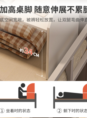 床上桌大学生宿舍神器书桌写字桌寝室上铺懒人笔记本电脑桌小桌子