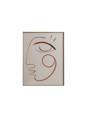 现代简画极简墙面装饰组合约玄关装饰花器花瓶花插艺花抽象摆件