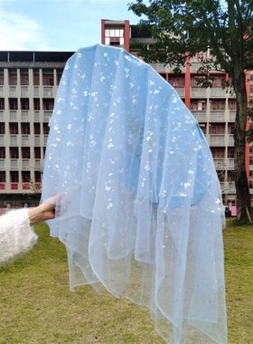 薄纱仙气垂纱古风舞蹈伞带纱加纱跳舞走秀伞儿童表演道具伞马面裙