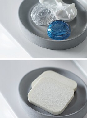 日本霜山硅藻土吸水垫创意涟漪沥水托盘杯垫家用香皂置物架肥皂盒