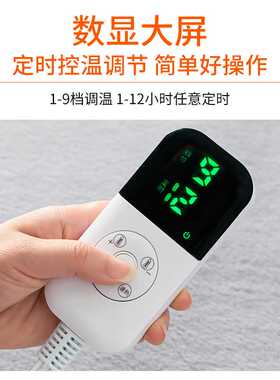 加热坐垫办公室取暖神器座椅垫小电热毯插电暖垫靠背一体电热坐垫