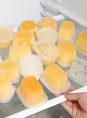 柠檬百香果小盒子食品级分装盒神器密封罐迷你冷冻盒葱姜蒜保鲜盒