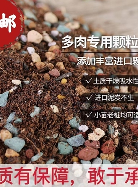 多肉土颗粒土专用营养土肉肉植物种植铺面石叶插进口泥炭花土包邮