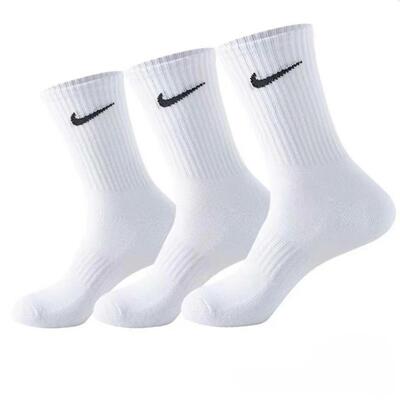 【NIKE耐克】中筒长筒棉袜男女3双
