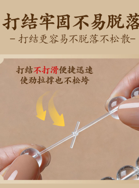 水晶弹力线高透耐磨高端手串弹力绳手链线文玩玉石菩提串珠专用线
