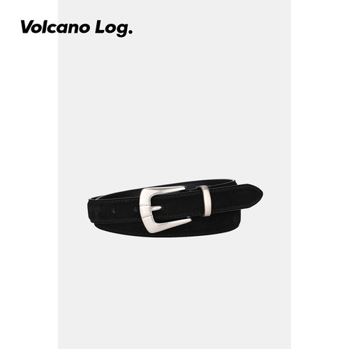 volcano火山日志皮带女士新款真皮时尚百搭装饰腰带高级感绒面潮 - 图1