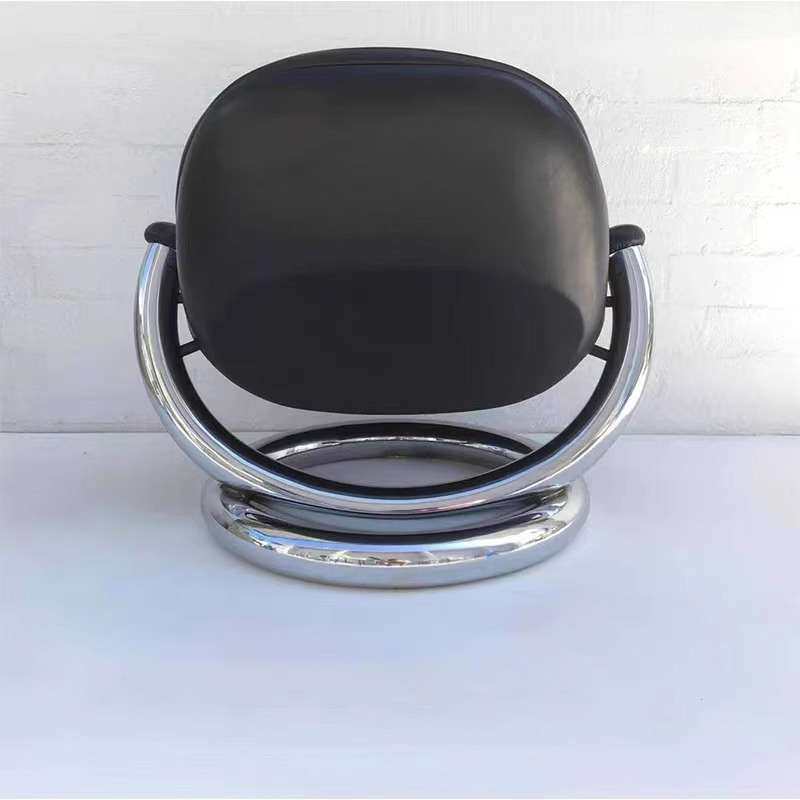 Nordic post-modern simple metal ring chair living room balcony villa personalized reception internet celebrity leisure single chair