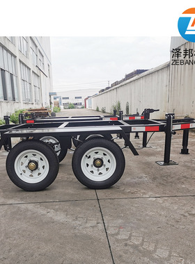 双桥并排轴发电机组移动拖车柴油机组运输拖车静音箱拖车骨架拖车
