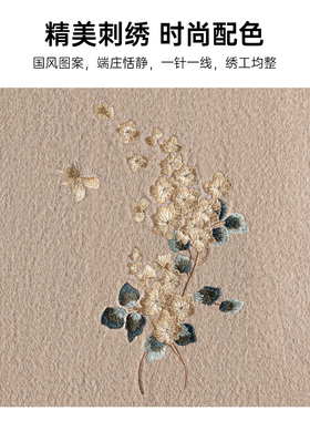 红豆送长辈高档套装100%羊毛围巾