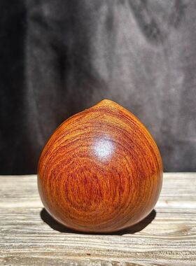 花梨木雕寿桃子摆件寿桃雕刻工艺品送长辈老人祝寿寓意生日送礼品